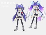  artist_request blue_hair boots gen'ei_wo_kakeru_taiyou hoshikawa_seira shorts solo 