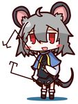  animal_ears bad_id bad_pixiv_id blush crystal dowsing_rod grey_hair highres jewelry mouse_ears mouse_tail nazrin nuu_(nu-nyu) open_mouth pendant red_eyes short_hair smile tail touhou 