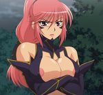  areola_slip areolae breasts kaya_blanche large_breasts red_hair stitched tentacle_and_witches 