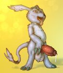 3_fingers 3_toes accessory anthro aroused aroused_face aroused_male ball_tuft balls bandai_namco bedroom_eyes belly belt big_balls big_claws big_ears big_penis biped black_claws black_markings black_nose bodily_fluids chest_tuft claws darkened_glans digimon digimon_(species) digital_drawing_(artwork) digital_media_(artwork) digitigrade dominant dominant_anthro dominant_male dripping erection eye_markings facial_tuft fangs feet finger_claws fingers front_view fur furgonomics gazimon genital_fluids genitals girthy glans grey_balls grey_body grey_fur half-closed_eyes hand_on_crotch hand_on_genitalia hand_on_head hand_on_own_genitalia hand_on_own_head hand_on_own_penis hand_on_penis hi_res leaking_precum lips long_claws long_ears long_tail looking_at_viewer looking_down looking_down_at_viewer male male_anthro mammal manly markings monochrome_body monotone_body narrowed_eyes naughty_face nude nude_anthro nude_male open_mouth outline penile penile_spines penis precum precum_drip precum_on_own_penis precum_on_penis precum_on_self precum_string presenting presenting_penis pupils raised_arm red_eyes red_penis scruffythedeer seductive shaded sharp_teeth simple_background small_but_hung snout solo spread_legs spreading standing straight_legs tail tail_accessory tail_tuft teasing teasing_viewer teeth teeth_showing thick_penis toe_claws toes tongue tongue_out tuft vein veiny_penis wide_stance yellow_background