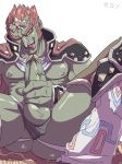  balls cape clothing erection facial_hair ganondorf gerudo glans hair humanoid_penis jockstrap kyonart looking_at_viewer male mammal masturbation mostly_nude muscular muscular_male nintendo nipples not_furry one_eye_closed penile_masturbation penis red_hair sideburns solo spread_legs spreading the_legend_of_zelda tongue tongue_out underwear vein veiny_penis video_games wink 