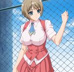  blue_eyes breasts inui_ayane large_breasts stitched toriko_hime 