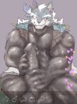 abs absurd_res anthro balls black_balls black_body black_cum black_latex black_penis black_skin blue_body blue_fur blush bodily_fluids bottomwear canid canine canis clothing colored_cum cum footwear fur genital_fluids genitals grey_body grey_fur hi_res kneeling latex latex_clothing latex_cum latex_skinsuit liquid_latex living_latex male mammal muscular muscular_male navel pecs penis purple_body purple_eyes purple_fur shoes shorts skinsuit smile smirk solo tight_clothing topwear torn_clothing unusual_bodily_fluids unusual_cum unusual_genital_fluids vest vtuber white_body white_fur wolf yunu38