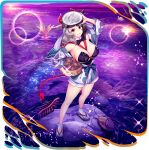  2girls alternate_costume animal_ears animal_print black_hair black_leotard breasts cephalopod cleavage closed_mouth coral cow_ears cow_girl cow_horns cow_print cow_tail ebisu_eika fish full_body game_cg grey_sandals hallucigenia highres horns isopod large_breasts leotard leotard_under_clothes looking_at_viewer multicolored_hair multiple_girls nautilus_(animal) official_art orthocone prehistoric_animal red_eyes red_horns rotte_(1109) sandals smile split-color_hair tail third-party_source touhou touhou_lostword transparent_background trilobite two-tone_hair ushizaki_urumi ushizaki_urumi_(bunny_sanzu_river_guard) white_hair 