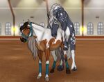 breed clydesdale draft_horse duo equid equine female fenn.perrox feral halter hi_res horse male male/female mammal sex yamatopawa
