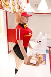  1girl asian chouzuki_maryou cosplay hataraku_maou-sama! photo plump sasaki_chiho sasaki_chiho_(cosplay) solo 