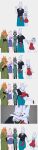 absurd_res asian_clothing asian_mythology blush bodily_fluids chinese_clothing chinese_dress chinese_mythology clothing comic dress duo east_asian_clothing east_asian_mythology eyeliner fan_character female fuxi_(nine_sols) hi_res implied_incest jealous jeffman24 kissing long_image makeup male male/female mythology nine_sols nuwa_(nine_sols) red_candle_games saliva saliva_string sundress tall_image