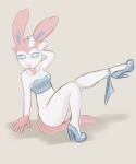 absurd_res anthro clothing costume eeveelution evee female furryartwork_(artist) generation_6_pokemon hi_res invalid_tag mort nintendo pink pokemon pokemon_(species) pokemonsylveon sikes solo suggestive sylveon