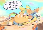 2025 alolan_form alolan_raichu ambiguous_feral ambiguous_gender beach blue_eyes blush blush_lines bodily_fluids cheek_spots closed_smile clothing crying day detailed_background dialogue digital_media_(artwork) dwebble emanata english_text eyelashes feral flower_in_hat furgonomic_headwear furgonomics generation_5_pokemon generation_7_pokemon glistening glistening_eyes group hat headgear headwear hi_res homophobic_slur ligma_(artist) looking_aside looking_at_another lying markings motion_lines mouth_closed multicolored_body multicolored_eyes nintendo on_front on_tail onomatopoeia orange_body outside pokemon pokemon_(species) question_mark red_body regional_form_(pokemon) sand sand_castle sculpture sea seashell shaded shadow shell sky smile soft_shading sound_effects speech_bubble sun_hat tail talking_to_another tan_body tan_markings tears text trio two_tone_body two_tone_eyes water yellow_eyes