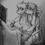 1:1 2024 american_opossum anthro black_and_white black_metal bottomwear bottomwear_down bovid breasts butt caprine chair chameleon clothed clothing computer corpse_paint digital_drawing_(artwork) digital_media_(artwork) domestic_sheep drawing drawing_(action) drawing_in_a_drawing drawing_tablet duo ear_piercing ear_ring electronics english_text eyewear female fingers fur furniture genitals glasses goat greyscale hair hairy hairy_pussy herm_(lore) hi_res horn hybrid iscariot_(nephicide) lizard long_hair makeup male male/female maleherm_(lore) mammal marsupial masturbation monochrome murid murine nude pants pants_down partially_clothed piercing portrait pubes pussy rat raum_(violentcicadas) reptile ring_piercing rodent scalie shaded sheep simple_background sitting sitting_on_another sketch smile tablet tail text topwear violentcicadas virginia_opossum