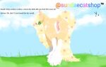 anatomically_correct anatomically_correct_genitalia animal_genitalia animal_pussy anus big_butt blonde_hair butt clydesdale detailed_background draft_horse eating eating_food equid equine equine_genitalia equine_pussy fan_character female feral fur genitals grass hair honey_cake_(sundaecatshop) horse looking_back mammal plant puffy_anus pussy red_dead_(series) rockstar_games solo spots sundaecatshop tan_body tan_fur teats