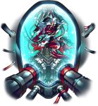  cable dragon dragon_village_(series) dragon_village_collection feathered_wings game_cg green_eyes looking_at_viewer lowres no_humans official_art oxygen_mask proto_alpha red_wings stasis_tank third-party_source transparent_background wings 