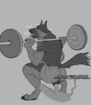 anthro canid canine canis domestic domestic_dog duo exercise genitals german herding hi_res humanoid_genitalia intersex lddraws ludwig_(lddraws) male mammal muscular muscular_intersex penetration shepherd trans_(lore) trans_man_(lore) vaginal vaginal_penetration weightlifting workout