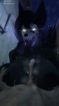 absurd_res anthro big_breasts black_body black_fur bodily_fluids breast_play breasts canid canine canis cum cum_drip cum_in_nipples cum_on_penis cumshot dripping duo ejaculation exposed_breasts female fur genital_fluids genitals glowing glowing_eyes hael_(fortnite) hi_res human larger_female mal0 male male/female mammal penis samtrix scp-1471-a scp-1471-a_(scrag) scp_foundation sex size_difference titfuck tongue tongue_out wolf