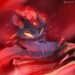 book dawnbringer_yuumi digital_media_(artwork) domestic_cat felid feline felis female feral fur genitals godforgiveme4 grey_body grey_fur hi_res league_of_legends mammal nude presenting riot_games smile solo tail tencent vulva yuumi_(lol)