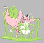 anal anal_penetration anthro big_breasts bodily_fluids breasts butt canid canine cum cum_in_ass cum_in_hair cum_in_mouth cum_in_vagina cum_inside cum_on_body duo female fox fox_ears fur genital_fluids goo_creature green_tentacles gubi hair hi_res huge_breasts mammal nipples nude oral oral_penetration penetration pink_body roe_zorra sex simple_background tail tentacle_creature tentacle_in_ass tentacle_in_mouth tentacle_in_vagina tentacle_penetration tentacle_sex tentacles vaginal vaginal_penetration