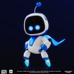 1:1 2024 3_fingers 3d_(artwork) antenna_wire arms_bent artist_name astro_(astro_bot) astro_bot_(series) blender_(artwork) blue_background blue_cape blue_clothing blue_eyes blue_markings cape clothing colored digital_media_(artwork) english_description english_text featureless_crotch featureless_legs fingers full-length_portrait hands_on_own_hips hi_res humanoid light lighting logo looking_at_viewer machine male male_humanoid markings marmoset_toolbag_(artwork) metallic_body michele_garzia mouthless multicolored_body noseless portrait robot robot_humanoid screen screen_face shaded simple_background solo standing text white_body