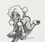 2025 4_toes 5_fingers all_fours ankle_tuft anthro arm_tuft blush breasts butt canid canine canis collar domestic_dog eyeshadow feet female fingers fur hindpaw humanoid_hands leash leashed_collar leg_tuft makeup mammal marie_(nightdancer) mature_anthro mature_female neck_tuft nipple_piercing nipple_tassels nipples nude nude_anthro nude_female paws piercing poodle sagging_breasts smile snowy18 solo tail toes tuft wrist_tuft