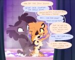 2025 anthro anton_(willwri) areola argument barika_(willwri) bathing_another bathtub biped bovid breast_grab breasts caprine cheetah curtains_open dialogue duo felid feline female fur hair hand_on_breast hand_on_torso hands_behind_head hi_res highlights_(coloring) looking_at_another looking_at_partner looking_back looking_back_at_another looking_back_at_partner male male/female mammal medium_breasts nipples one_eye_closed open_mouth partially_submerged pusszone ruff sheep side_view sitting_on_another sitting_on_bathtub small_waist soapy_breasts speech_bubble wet wet_body wet_fur wet_hair wide_hips yellow_sclera