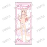  1girl bare_legs barefoot blush bow bow_panties breasts collarbone copyright_name food food_in_mouth full_body long_hair navel official_art onii-chan_wa_oshimai! oyama_mahiro panties pink_panties popsicle popsicle_in_mouth sample_watermark small_breasts solo standing stomach straight_hair topless_female underwear underwear_only very_long_hair watermark white_background 