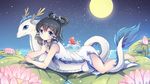  animal chinese_clothes chinese_dress dragon emia_wang fish luo_tianyi moon stars vocaloid 