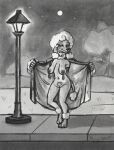 2025 4_toes 5_fingers ankle_tuft anthro arm_tuft blush breasts canid canine canis clothed clothing coat domestic_dog eyeshadow feet female fingers flashing fur hi_res hindpaw humanoid_hands leg_tuft makeup mammal marie_(nightdancer) mature_anthro mature_female neck_tuft night nipple_piercing nipple_tassels nipples open_clothing open_coat open_topwear park paws piercing poodle pubes public public_exposure sagging_breasts smile snowy18 solo standing street_lamp tail toes topwear tuft vulva wrist_tuft