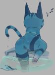 2025 4chan_anon animal_crossing anthro anus bent_leg bikini bikini_bottom bottomless bottomless_anthro bottomless_female butt clothed clothed_anthro clothed_female clothing digital_media_(artwork) domestic_cat faceless_anthro faceless_character faceless_female feet felid feline felis female female_anthro full-length_portrait fur fur_markings genitals grey_body grey_ears grey_fur grey_stripes hi_res hindpaw humanoid_genitalia humanoid_vulva lolly_(animal_crossing) mammal markings musical_note musical_symbol nintendo oblivious partially_clothed partially_clothed_anthro partially_clothed_female partially_submerged pawpads paws pink_pawpads pointy_ears poolside portrait prick_ears raised_tail rear_view shaded shadow simple_background soft_shading solo striped_body striped_fur striped_markings striped_tail stripes swimming_pool swimwear symbol tail tail_markings tan_background thick_thighs two-piece_swimsuit two_tone_tail unknown_artist vulva water wet wide_hips