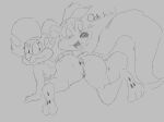 anal anthro anus butt female fifi_la_fume gaping gaping_anus hi_res looney_tunes male male/female mammal mephitid monochrome pepe_le_pew skunk tiny_toon_adventures warner_brothers
