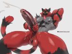 2025 abs anthro areola armpit_hair balls barazoku biceps big_balls big_muscles big_penis bodily_fluids body_hair claws cum cum_on_balls cum_on_penis cum_on_self cumshot drooling eddward ejaculation erection eye_roll fur generation_7_pokemon genital_fluids genitals glans glistening_thighs hand_behind_head huge_balls huge_muscles huge_penis humanoid_genitalia humanoid_penis incineroar long_penis looking_pleasured low-angle_view male masturbation muscular muscular_anthro muscular_male narrowed_eyes nintendo nipples nude obliques open_mouth open_smile orgasm orgasm_face pecs penile penile_masturbation penis pokemon pokemon_(species) saggy_balls saliva serratus simple_background smile solo standing sweat thick_arms thick_penis thick_thighs tongue tongue_out tuft white_background
