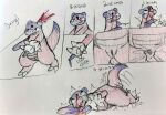 anthro arm_cannon blood bodily_fluids comic convulsions death delayed_death delayed_reaction ejaculation female female_death generation_1_pokemon genital_fluids gore hi_res nintendo pokemon pokemon_(species) shot_in_head slowbro solo sylveon69 traditional_media_(artwork) vaginal_fluids vaginal_squirting vulva weapon