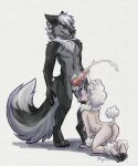 2025 4_toes 5_fingers all_fours animal_genitalia animal_penis ankle_tuft anthro anthro_on_anthro arm_tuft balls black_body black_fur black_nose blush bodily_fluids breasts canid canine canine_genitalia canine_penis canis cum cum_on_face cumshot domestic_dog duo ejaculation erection eyeshadow fangs feet female fingers fur genital_fluids genitals hair hi_res hindpaw humanoid_hands knot knotted_penis leg_tuft makeup male male/female mammal marie_(nightdancer) mature_anthro mature_female multicolored_body multicolored_fur navel neck_tuft nightdancer_(character) nipple_piercing nipple_tassels nipples nude nude_anthro nude_female nude_male paws penis piercing poodle sagging_breasts smile snowy18 standing tail teeth toes tongue tongue_out tuft two_tone_body two_tone_fur white_body white_fur white_hair wolf wrist_tuft