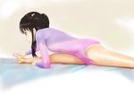  black_eyes black_hair highres leotard long_hair pantyhose photokano pink_leotard sakura_mai_(photokano) sheer_legwear shinkuoh split stretch twintails 