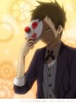  brown_eyes brown_hair formal fukube_satoshi hyouka mask rito453 suit tears tuxedo 