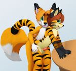  anal anthro balls blonde_hair canine colored cub cute feline fox fur gay green_eyes hair james_fox jamesfoxbr male mammal multiple_tails nude open_mouth painted penetration penis plain_background saba sex short_hair smile standing stripes teeth tiger tongue young 