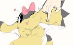  &lt;3 bow female helioptile lizard nintendo one_eye_closed pok&#233;mon pok&eacute;mon reptile scalie shamelesss tongue video_games 