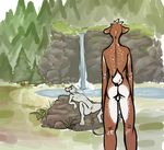  beach breasts brown_fur butt cervine deer duo female fern forest fur grass invalid_tag male mammal mouse nipples nude plant pool presenting pussy rock rodent sand seaside shanegdraco shore small_breasts tree water waterfall 