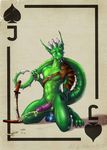  &#9824; anal anal_insertion anal_masturbation anal_penetration card cum cumshot dragon erection green_dragon green_skin hands-free horn insertion jack_of_spades male masturbation mickey_the_retriever nude one_eye_closed orgasm penetration penis playing_card scalie solo spades sword tanto tattoo thick_penis weapon 