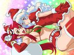  1024x768 2girls bikini_top breasts christmas hat multiple_girls nia_teppelin red_hair redhead santa_costume santa_hat tengen_toppa_gurren-lagann tengen_toppa_gurren_lagann under_boob underboob yellow_eyes yoko_littner yoko_ritona 