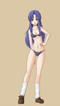  bikini blue_hair kawashima_ami long_hair sanen solo swimsuit toradora! 