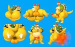 3d_(artwork) anthro anus backsack balls belly big_butt bowser bowser_day burning butt butt_on_fire crossed_arms digital_media_(artwork) dragon dragon_koopa fart fire genitals hi_res huge_butt kanebrentkoopa king_koopa koopa lying male mario_bros mythological_creature mythological_scalie mythology nintendo on_back overweight pecs penis reptile scalie shell slightly_chubby source_filmmaker_(artwork) spread_anus spread_butt spreading standing tecbuttlovefa thick_thighs turtle