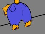 among_us_twerk animated anthro barefoot bottomwear cheetah clothing denim denim_bottomwear denim_clothing denim_shorts doublespace feet felid feline low_res male mammal meme qaylo shorts solo twerking