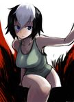  bad_id bad_pixiv_id blue_eyes copyright_request face multicolored_hair oomori_harusame short_hair solo 