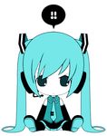  bad_id bad_pixiv_id blue_hair chibi chitose_kiiro detached_sleeves hatsune_miku headset long_hair necktie sitting skirt solo thighhighs twintails very_long_hair vocaloid 