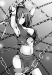  armpits chain greyscale meiko monochrome satofuji_masato solo vocaloid 