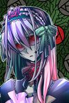  bad_id bad_pixiv_id crazy_eyes gothic gothic_lolita lolita_fashion multicolored_hair ninomae red_eyes ribbon rozen_maiden solo suigintou 