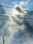  copyright_request day necona no_humans power_lines scenery sky sunlight 