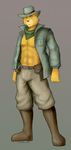  archaeologist archaeologist_hat archaeologist_uniform blue_eyes boots feline fur hat male mammal montana montana_jones_(character) pink_nose saimen solo yellow_fur 