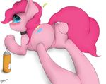  anus blush collar equine female feral friendship_is_magic hi_res horse majikplant420 mammal my_little_pony pinkie_pie_(mlp) pony pussy solo 