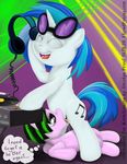  blue_hair cub cunnilingus cutie_mark dj duo english_text equine eyes_closed eyewear female feral friendship_is_magic fur hair headphones horn horse lesbian mammal my_little_pony oral oral_sex original_character pink_fur pony record sex smile smudge_proof sunglasses text turntables two_tone_hair unicorn vaginal vinyl_scratch_(mlp) white_fur young 