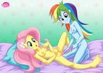  blush breasts dildo equestria_girls equestria_untamed female fluttershy_(eg) human lesbian my_little_pony rainbow_dash_(eg) sex sex_toy 